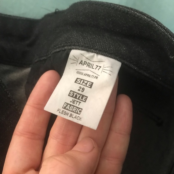 “Flesh black” April77 jeans almost NEW - Picture 6 of 11
